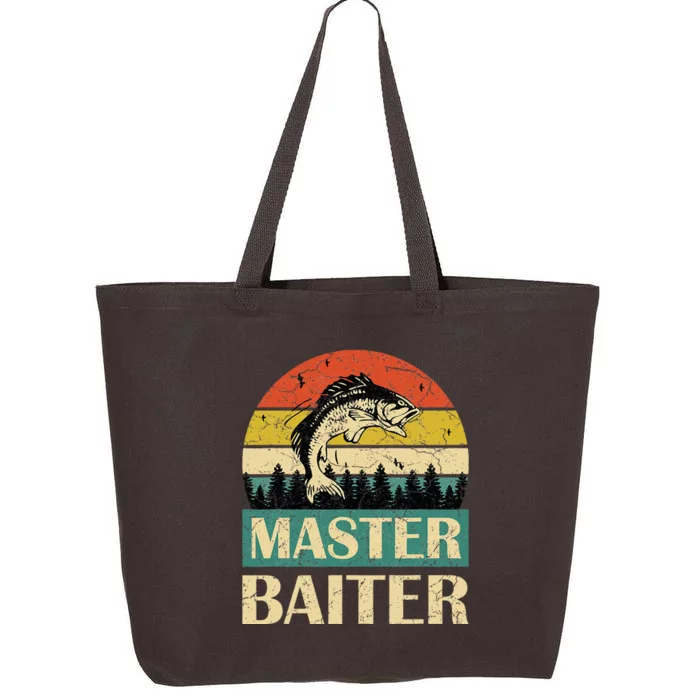 Funny Sayingmaster Baiter Fishing Fishermen 25L Jumbo Tote