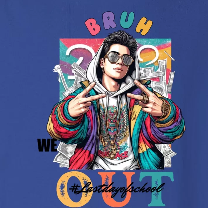 Funny Swaggy Bruh We Out For Last Day Of School Graduation Gift Toddler Long Sleeve Shirt