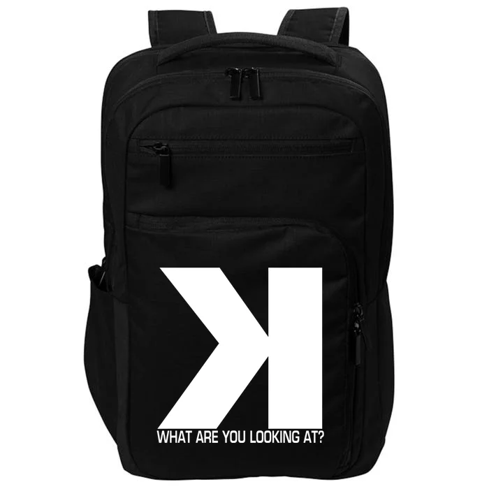 Funny Softball Baseball Strikeout Backwards K Scorekeeper Gift Impact Tech Backpack