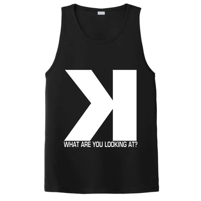 Funny Softball Baseball Strikeout Backwards K Scorekeeper Gift Performance Tank