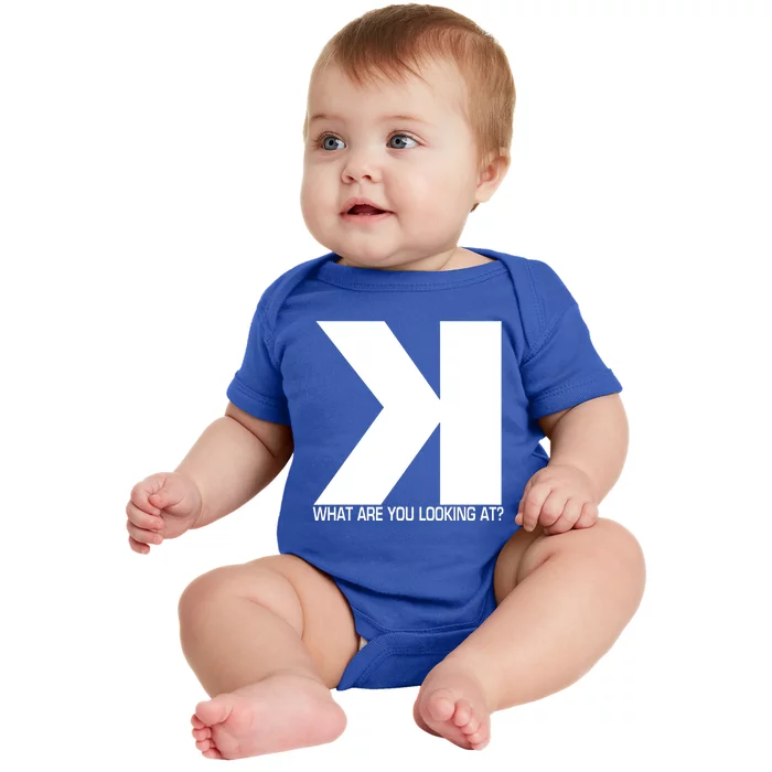 Funny Softball Baseball Strikeout Backwards K Scorekeeper Gift Baby Bodysuit