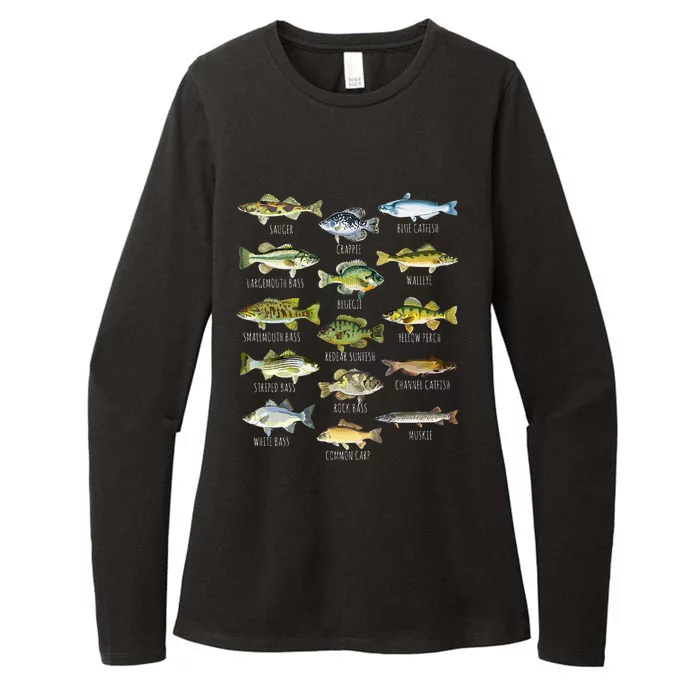 Fish Species Biology Types Of Freshwater Fish Womens CVC Long Sleeve Shirt