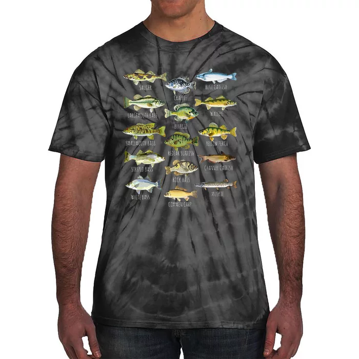 Fish Species Biology Types Of Freshwater Fish Tie-Dye T-Shirt