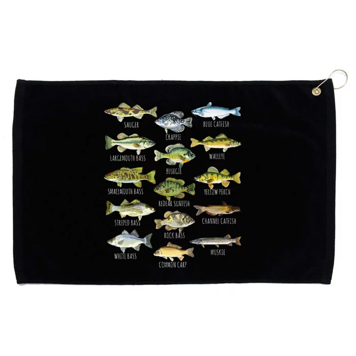 Fish Species Biology Types Of Freshwater Fish Grommeted Golf Towel