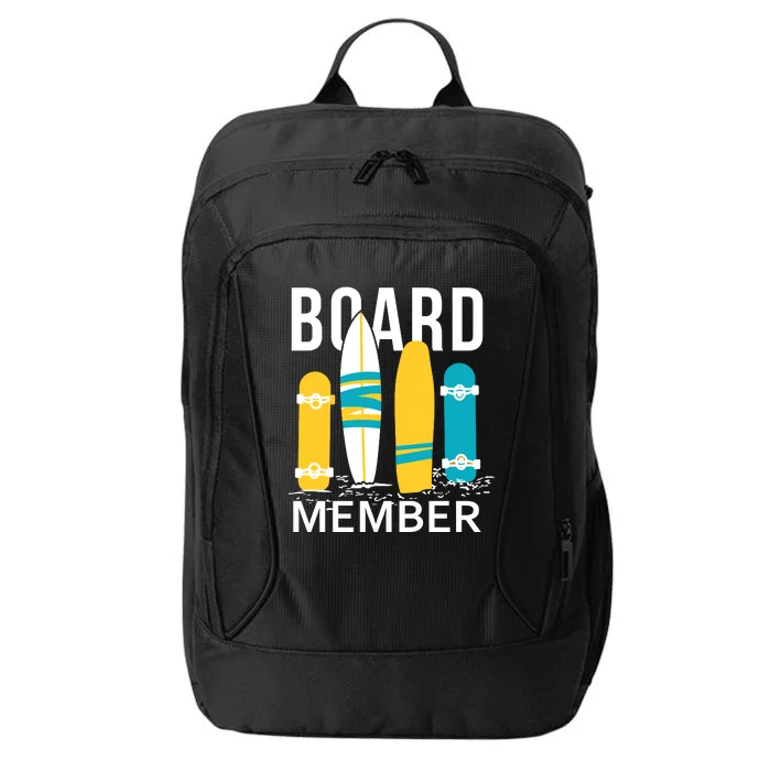 Funny Surfing Board Member City Backpack