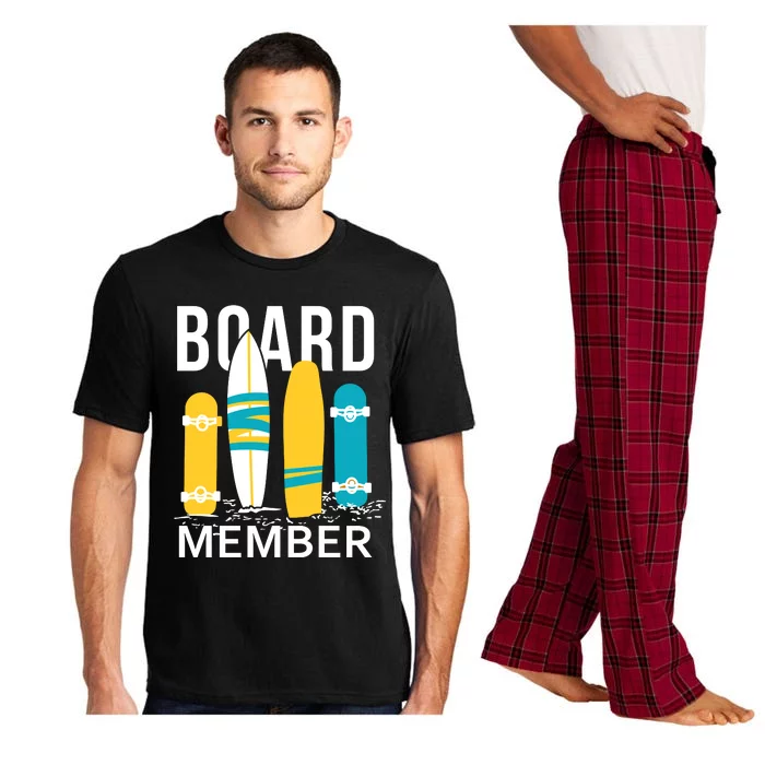 Funny Surfing Board Member Pajama Set