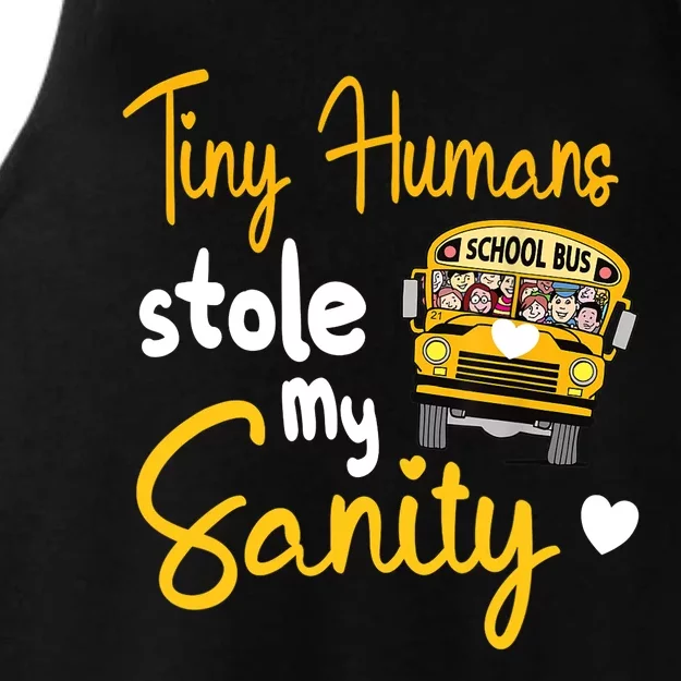 Funny School Bus Driving School Bus Driver Ladies Tri-Blend Wicking Tank