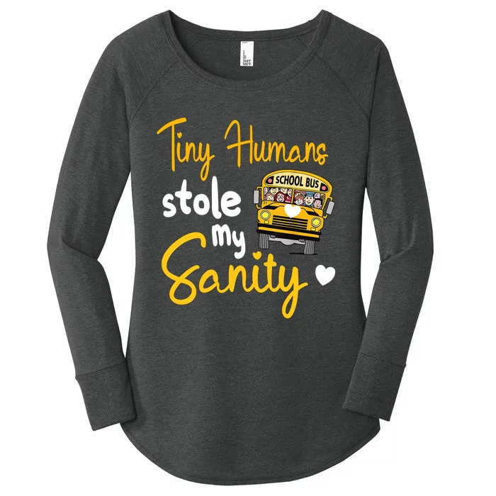 Funny School Bus Driving School Bus Driver Women's Perfect Tri Tunic Long Sleeve Shirt