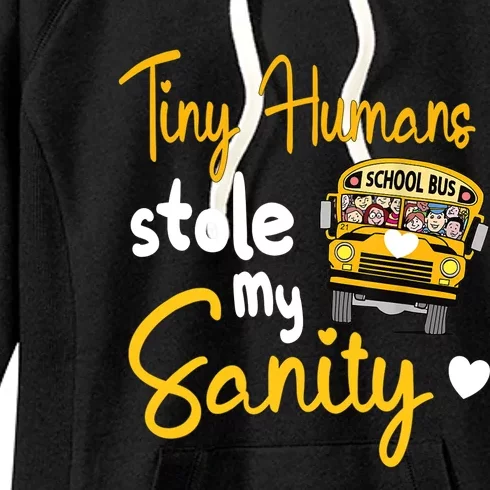 Funny School Bus Driving School Bus Driver Women's Fleece Hoodie