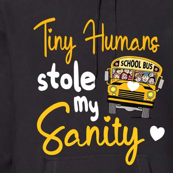 Funny School Bus Driving School Bus Driver Premium Hoodie