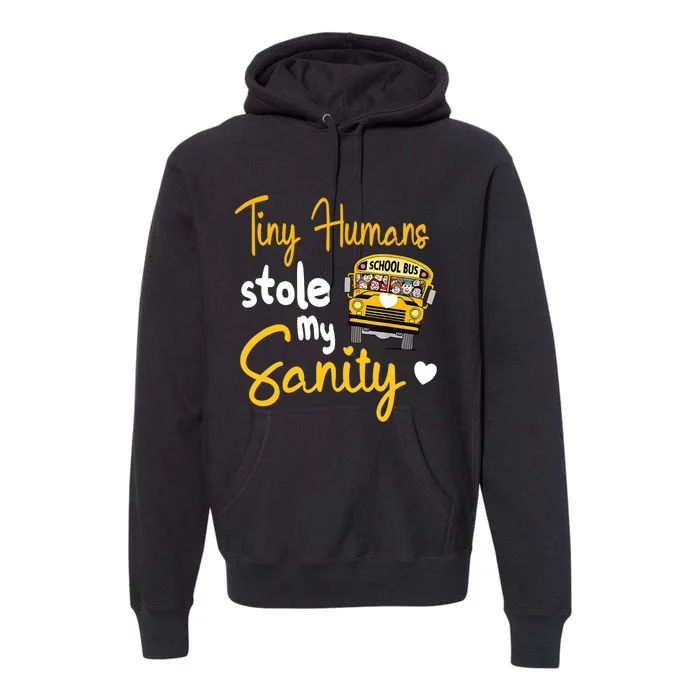 Funny School Bus Driving School Bus Driver Premium Hoodie