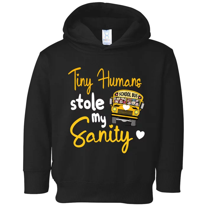 Funny School Bus Driving School Bus Driver Toddler Hoodie