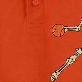 Funny Skeleton Basketball Skeleton Halloween Costume Dry Zone Grid Performance Polo