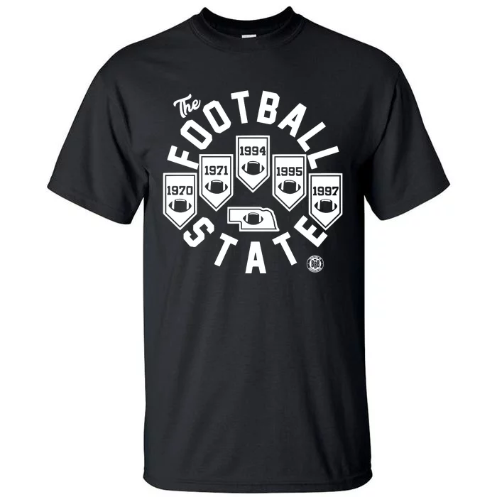 Football State Banners Tall T-Shirt