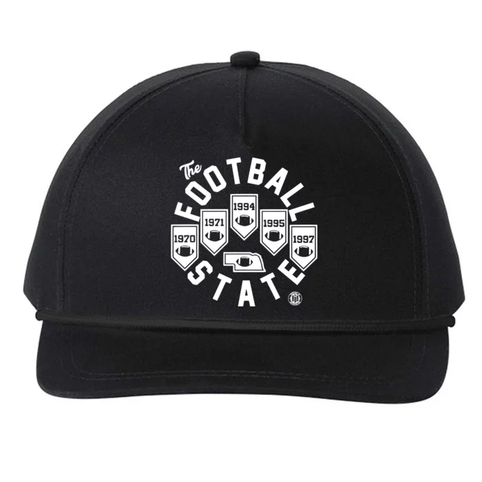 Football State Banners Snapback Five-Panel Rope Hat