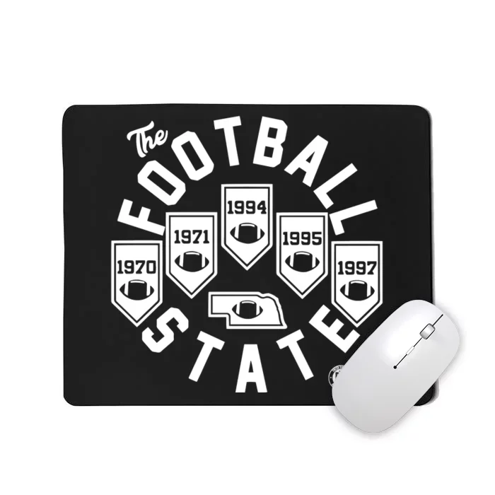 Football State Banners Mousepad