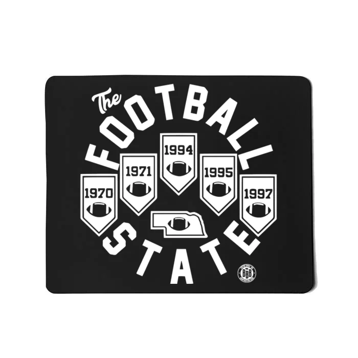 Football State Banners Mousepad