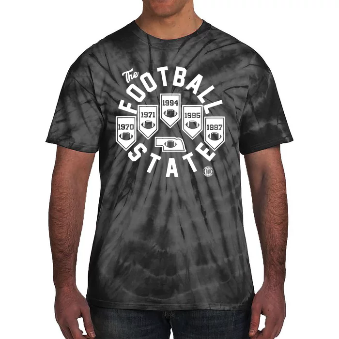 Football State Banners Tie-Dye T-Shirt