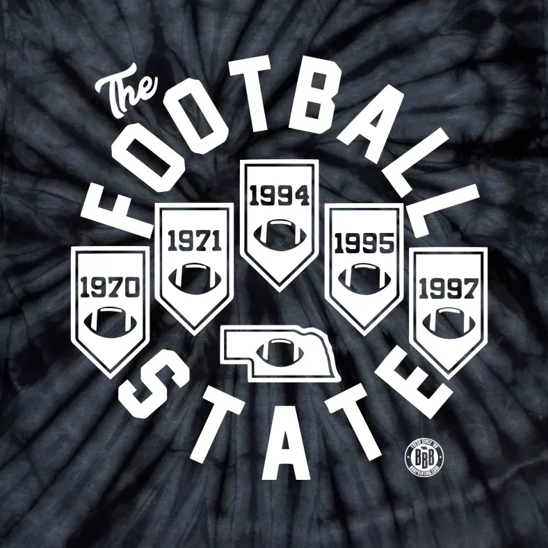 Football State Banners Tie-Dye T-Shirt