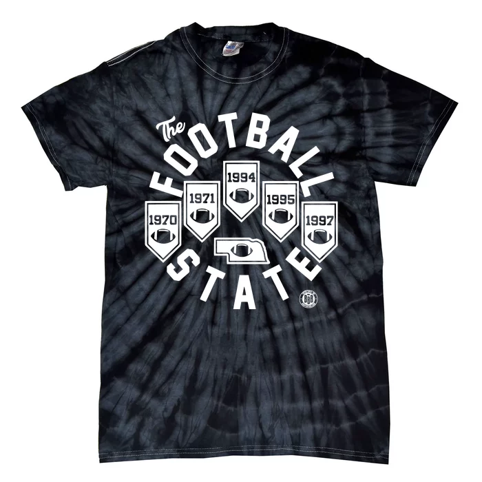 Football State Banners Tie-Dye T-Shirt