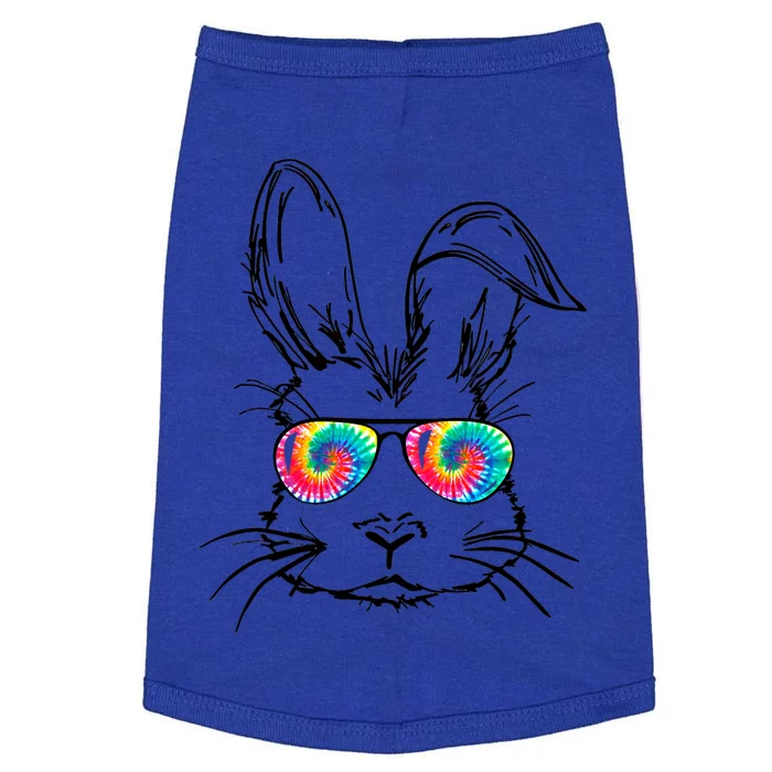 Funny Sunglass Bunny Face Tie Dye Happy Easter Day Great Gift Doggie Tank