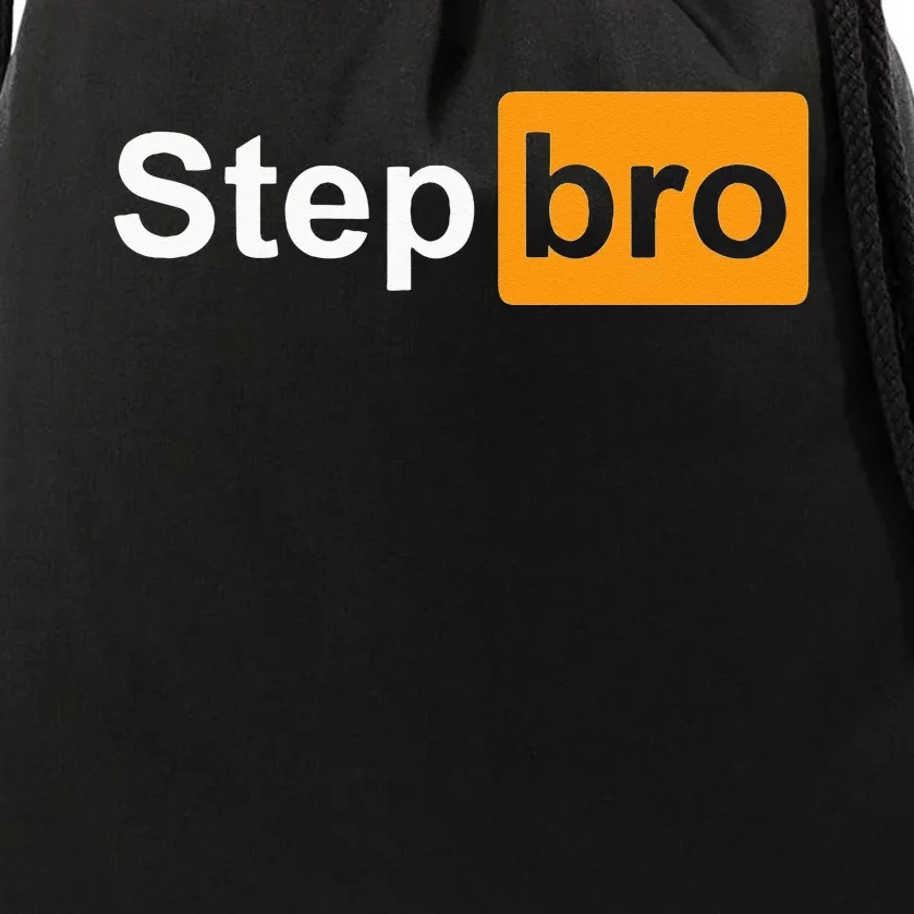 Funny Step Bro Spoof Gag Design Drawstring Bag