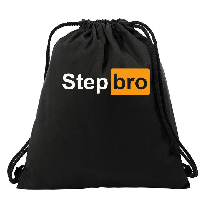 Funny Step Bro Spoof Gag Design Drawstring Bag