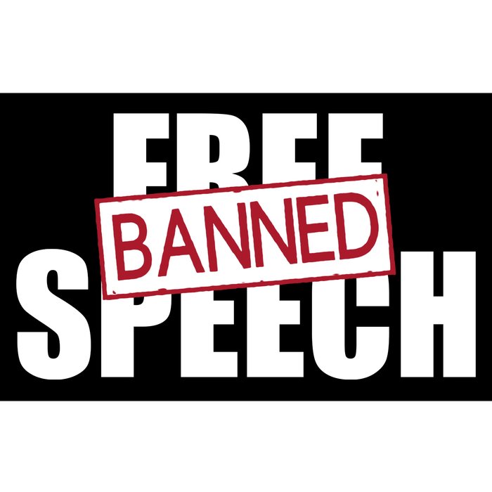 Free Speech Banned Bumper Sticker