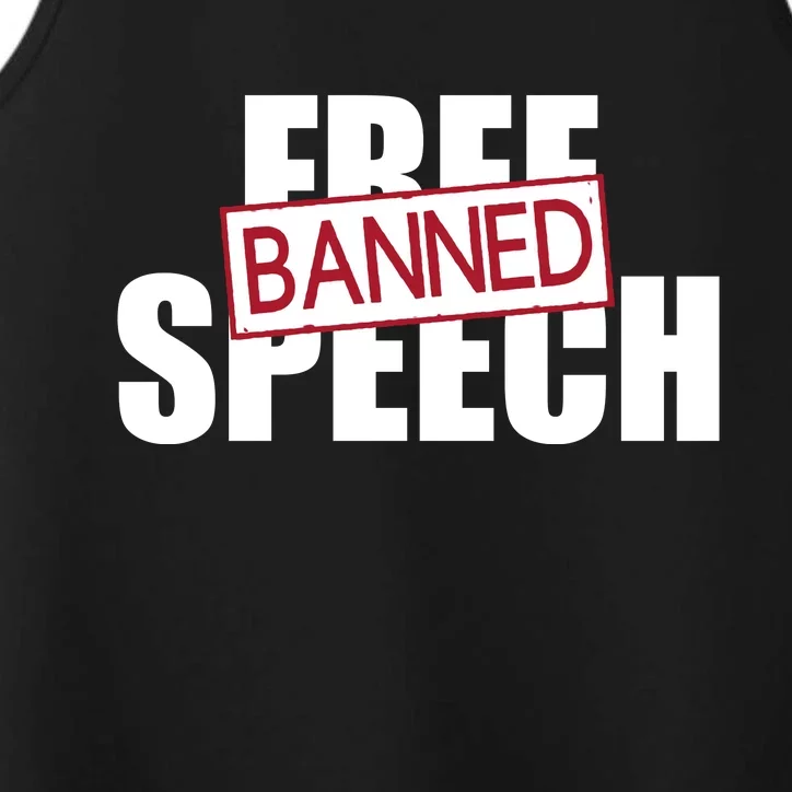 Free Speech Banned Performance Tank