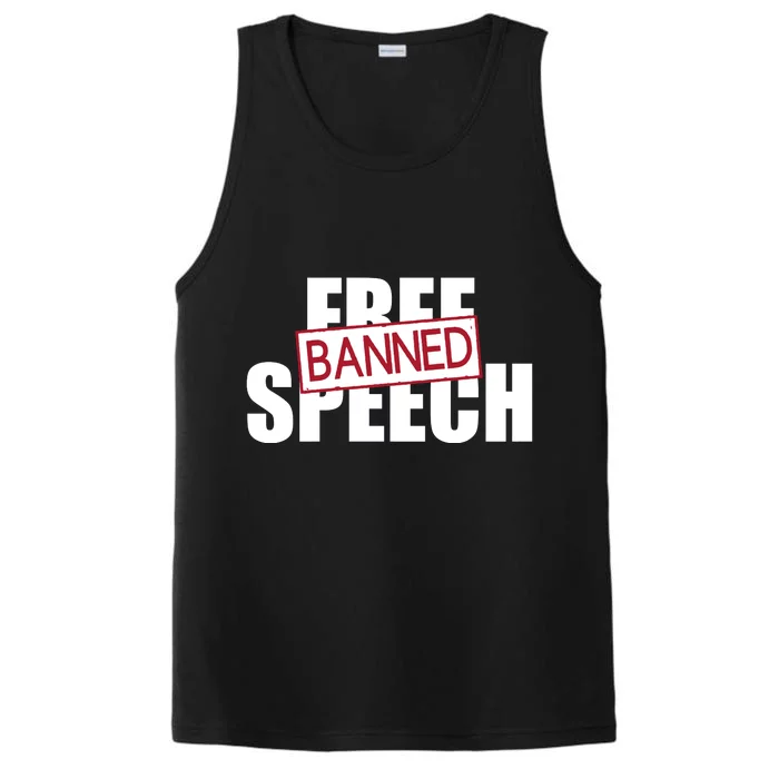 Free Speech Banned Performance Tank