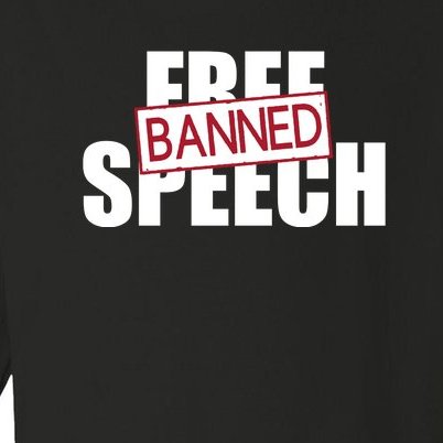 Free Speech Banned Toddler Long Sleeve Shirt