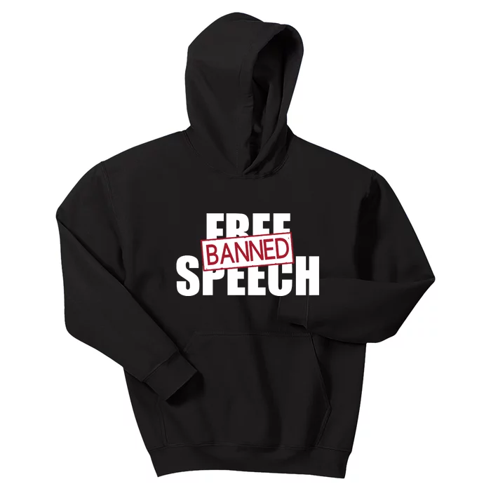 Free Speech Banned Kids Hoodie