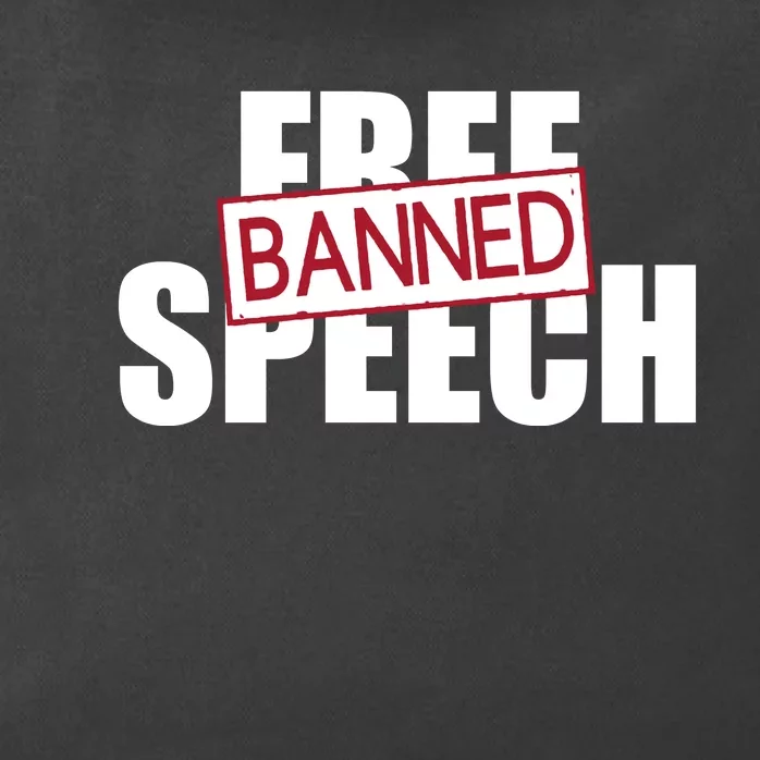 Free Speech Banned Zip Tote Bag