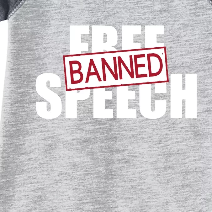 Free Speech Banned Infant Baby Jersey Bodysuit