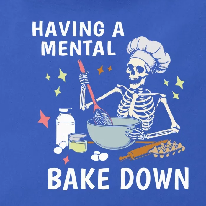 Funny Skeleton Baker Baking Lover Having A Tal Bake Down Great Gift Zip Tote Bag