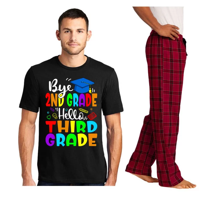 Funny Student Bye 2Nd Grade Hello Third Grade Funny Gift Pajama Set