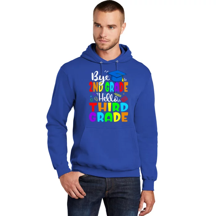 Funny Student Bye 2Nd Grade Hello Third Grade Funny Gift Hoodie