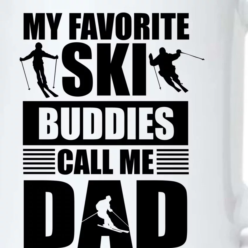 Favorite Ski Buddies Dad Winter Sport Skiing Fathers Day Gift Black Color Changing Mug