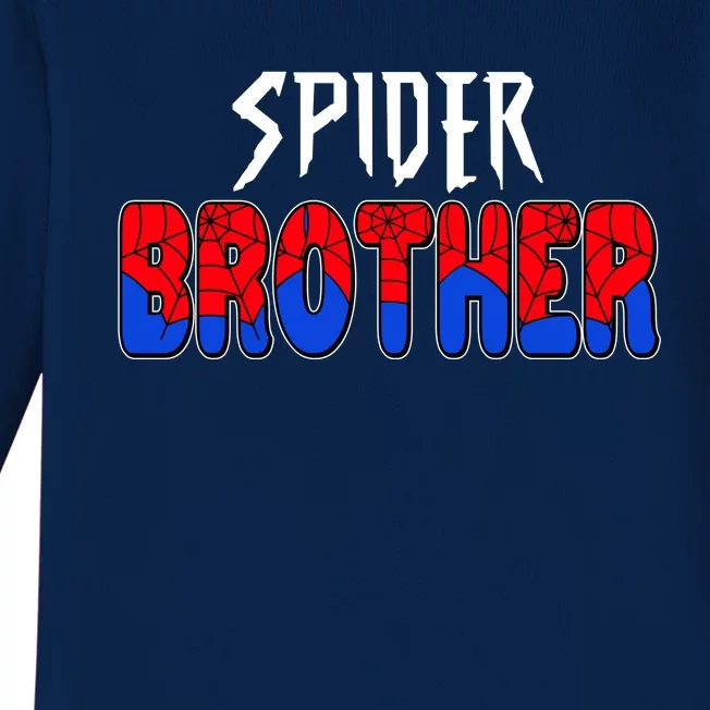 Funny Spider Brother Matching Family Shirts Baby Long Sleeve Bodysuit