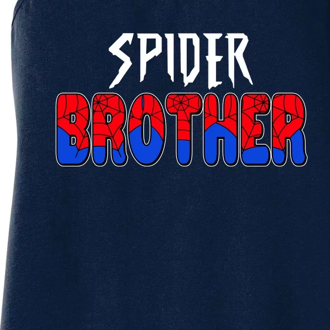 Funny Spider Brother Matching Family Shirts Women's Racerback Tank