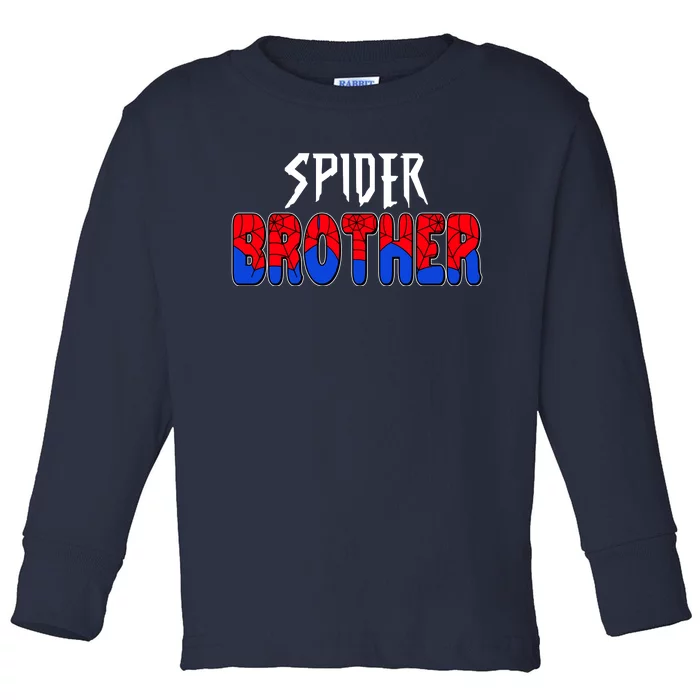 Funny Spider Brother Matching Family Shirts Toddler Long Sleeve Shirt