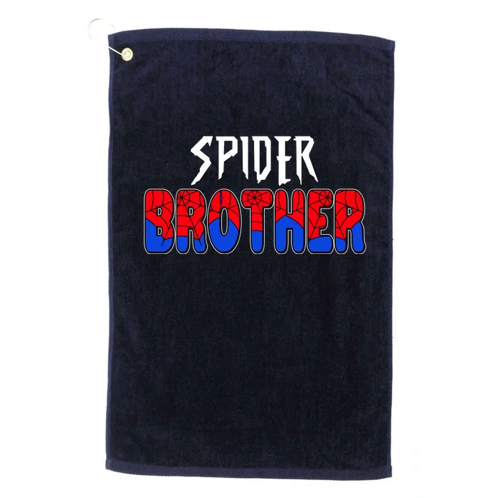 Funny Spider Brother Matching Family Shirts Platinum Collection Golf Towel