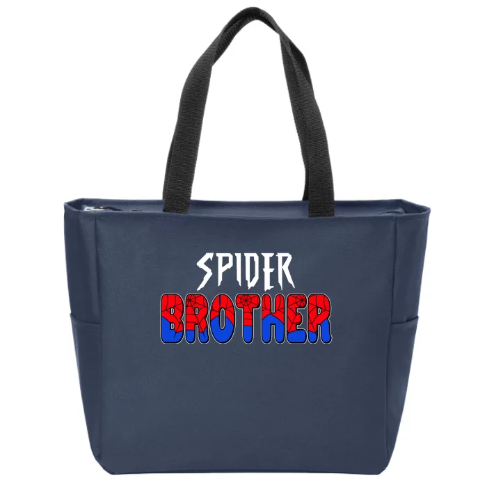 Funny Spider Brother Matching Family Shirts Zip Tote Bag