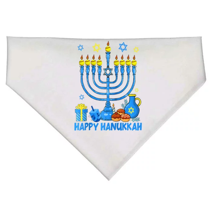 Funny Softball Balls Temple Menorah Chanukah Hanukkah Pajama USA-Made Doggie Bandana