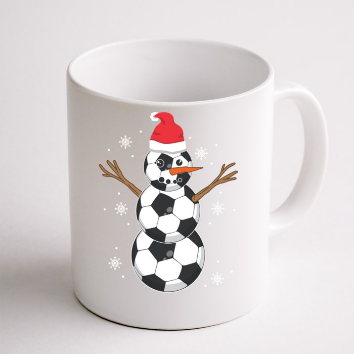 Funny Soccer Ball Snow Sport Lover Gift Christmas Holiday Great Gift Front & Back Coffee Mug