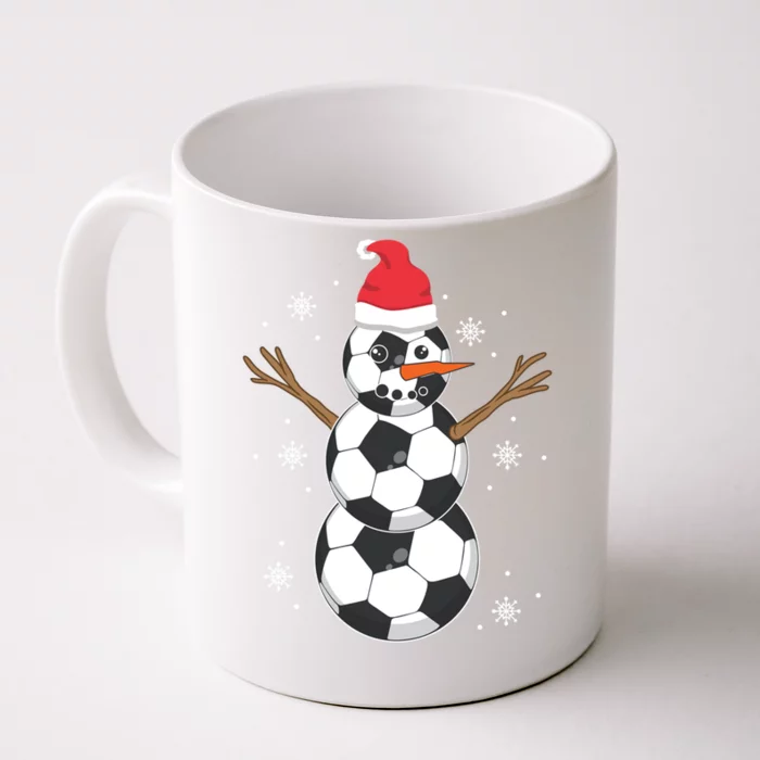 Funny Soccer Ball Snow Sport Lover Gift Christmas Holiday Great Gift Front & Back Coffee Mug