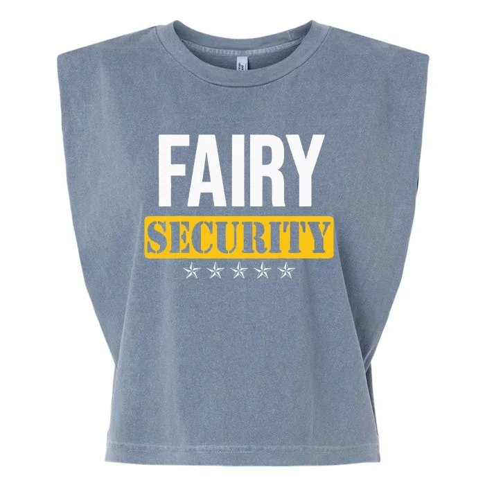 Fairy Security Birthday Family Dad Mom Halloween Costume Garment-Dyed Women's Muscle Tee