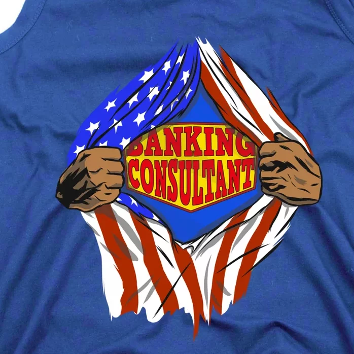 Funny Super Banking Consultant Hero Job Great Gift Tank Top