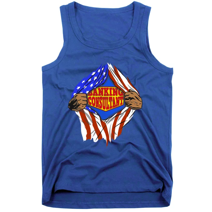 Funny Super Banking Consultant Hero Job Great Gift Tank Top