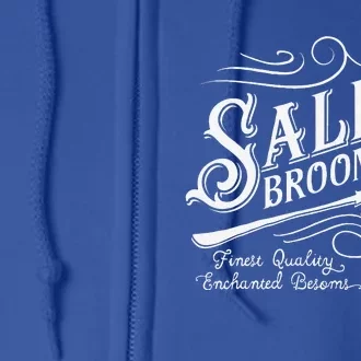 Funny Salem Broom Company Est 1692 Halloween Full Zip Hoodie